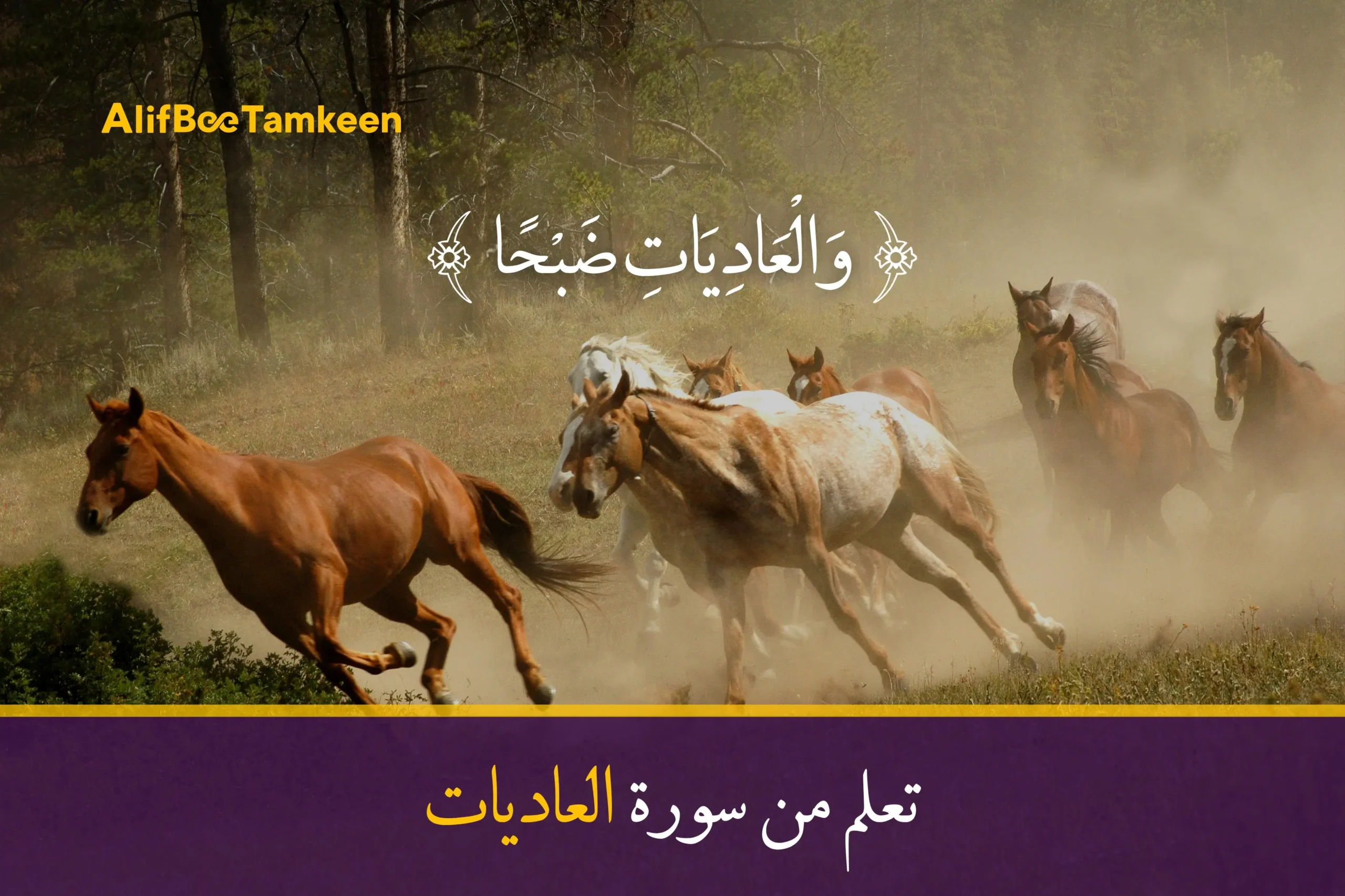 تعلم من سورة العاديات